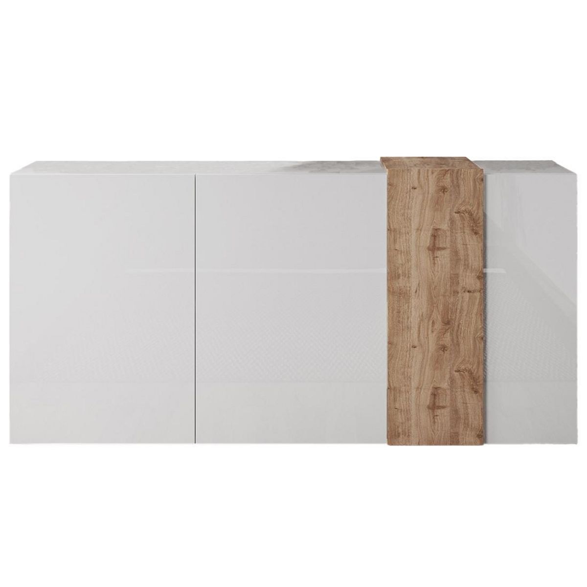 BEST MOBILIER Leon - buffet bas - 3 portes - 181 cm