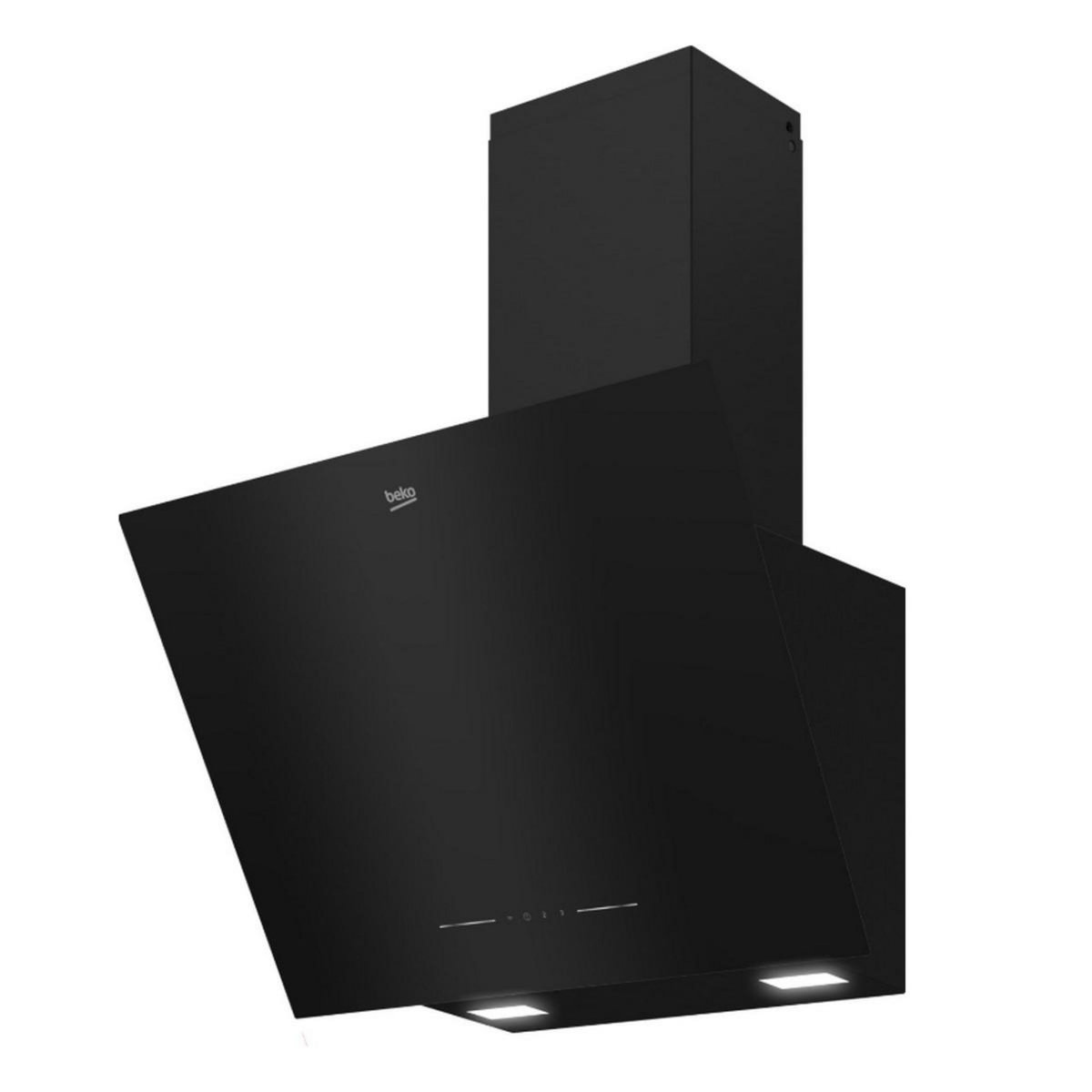 Beko Hotte décorative inclinée 60cm 408m3/h noir - BHCA62442BBH