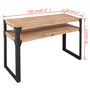 Voir la diapositive 5 : VIDAXL Table console Bois d'acacia massif 120 x 40 x 85 cm