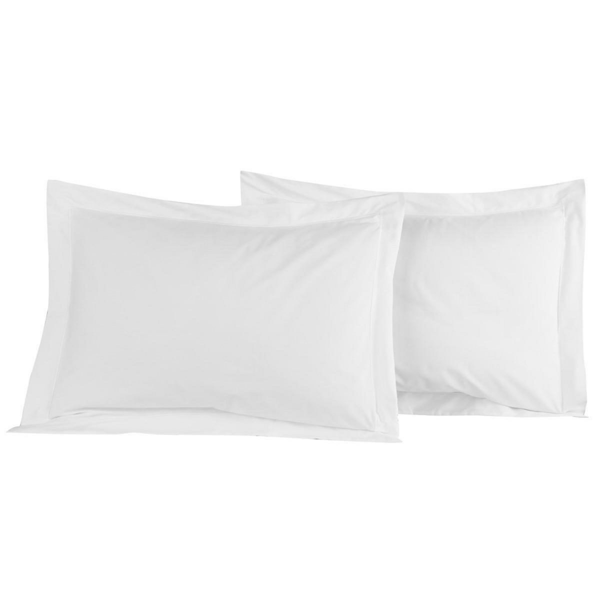 Sensei Maison Lot de 2 taies d'oreiller en percale de coton SOFT PERCALE