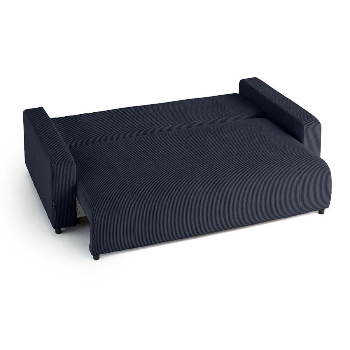 LISA DESIGN Pivoine - canapé droit 3 places - convertible avec coffre - en velours côtelé