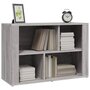 Voir la diapositive 4 : VIDAXL Buffet Sonoma gris 80x30x54 cm Bois d'ingenierie