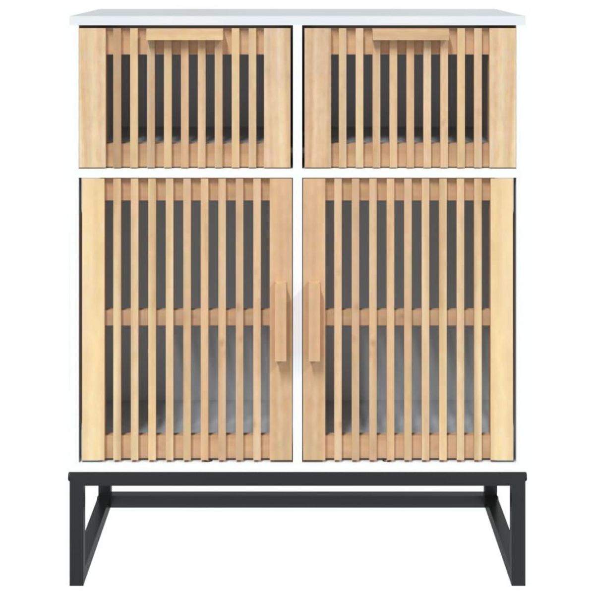 VIDAXL Buffet blanc 60x30x75 cm bois d'ingenierie