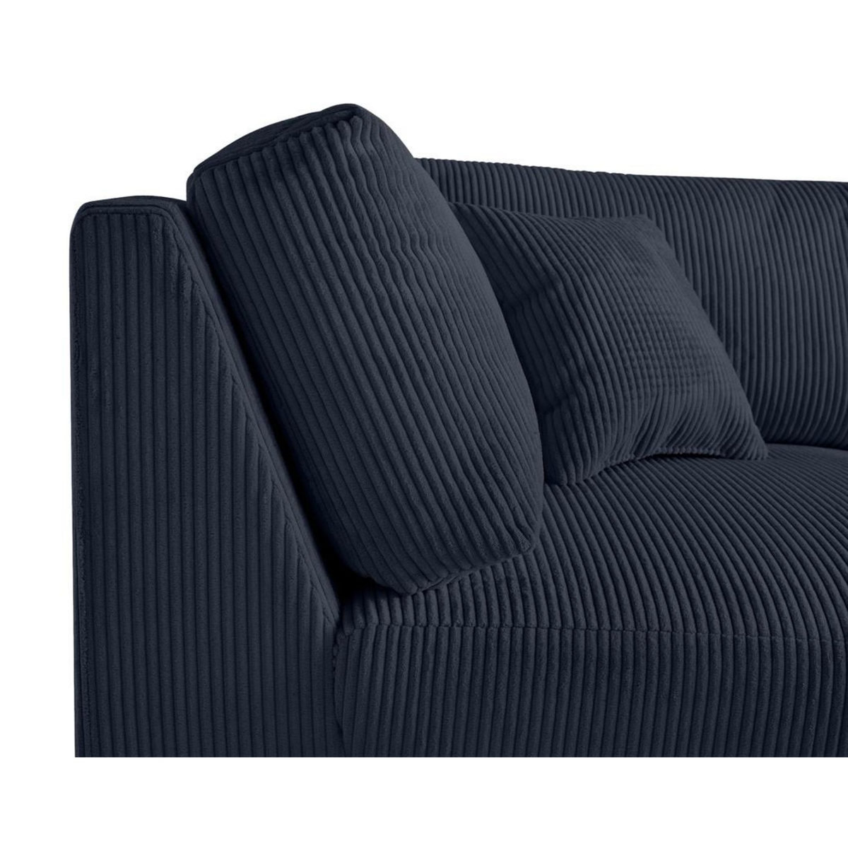 LISA DESIGN Garance - module d'assise d'angle réversible - en velours côtelé