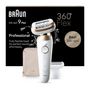 Voir la diapositive 2 : BRAUN Épilateur électrique - BRAUN - Silk-épil 9 Flex - Épilation Facile - 9-041 3D - Blanc / Doré