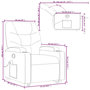 Voir la diapositive 6 : VIDAXL Fauteuil inclinable de massage Rouge bordeaux Tissu