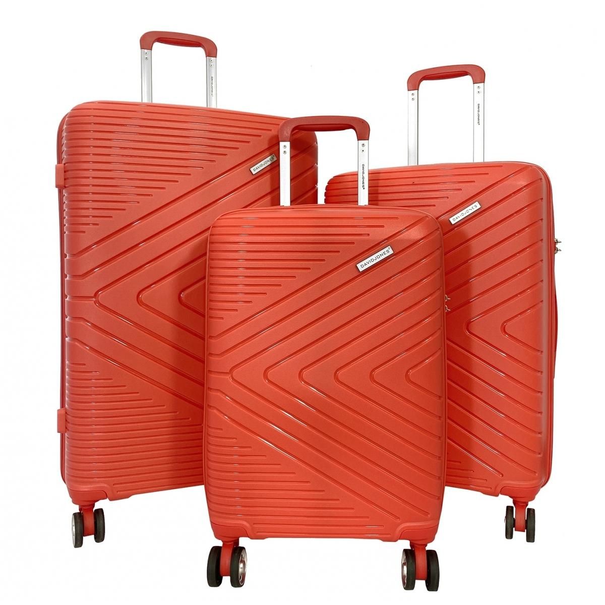 David Jones Lot 3 valises rigides dont 1 valise cabine TSA