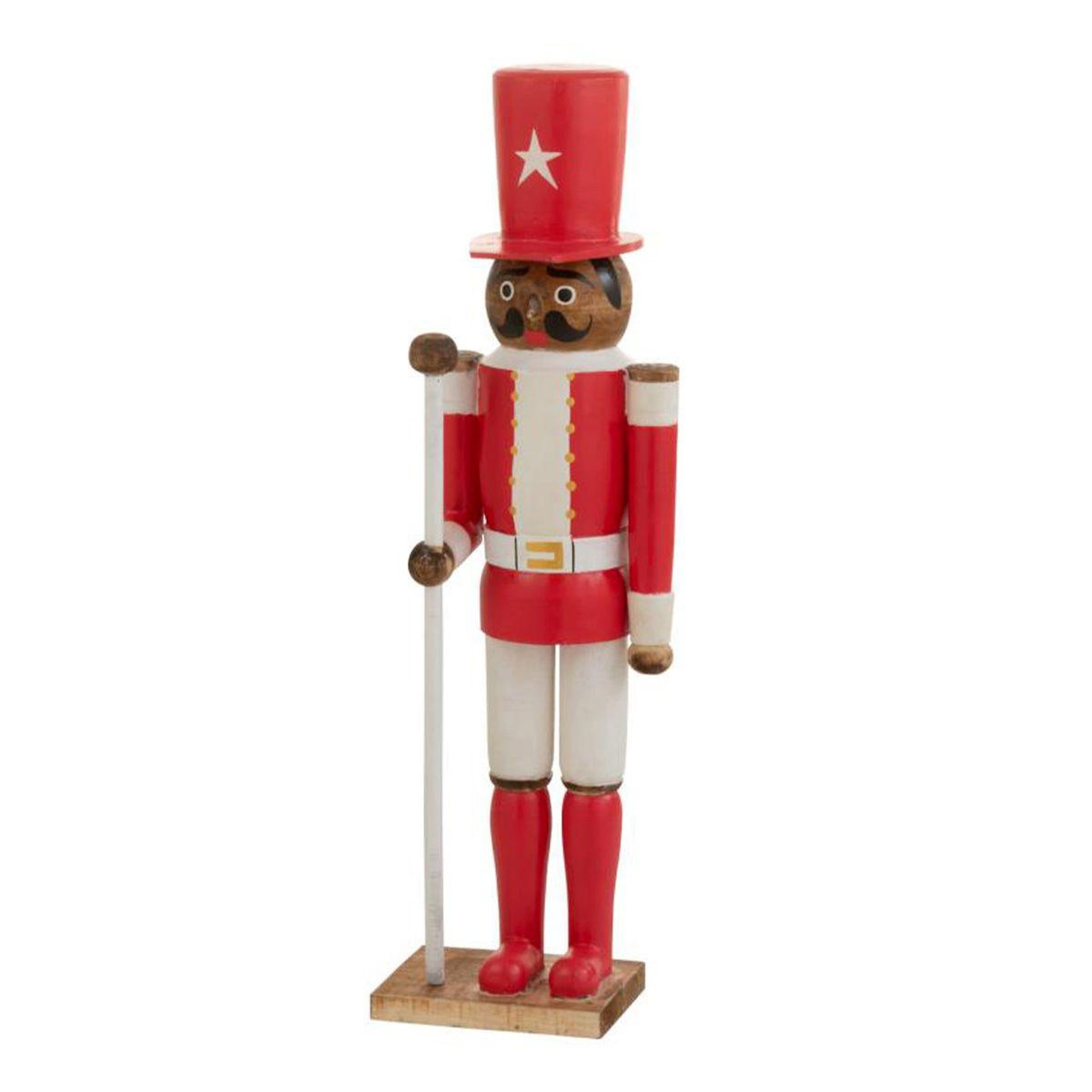 J-LINE Statue déco  casse noisette  102cm rouge