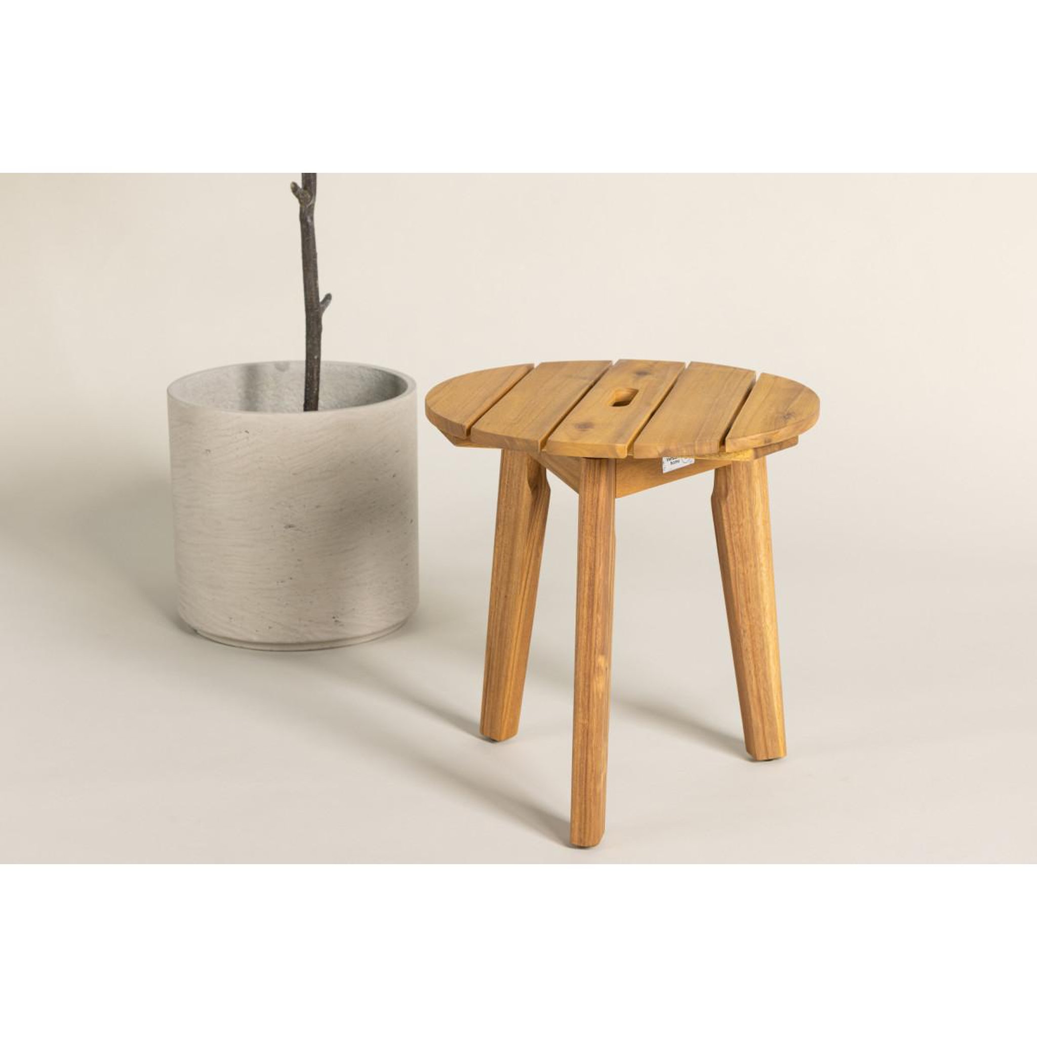 Voir la diapositive 6 : Paris Prix Table d'appoint en bois  chania  42cm naturel