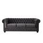 Voir la diapositive 5 : LISA DESIGN William - canapé chesterfield - 3 places - en velours