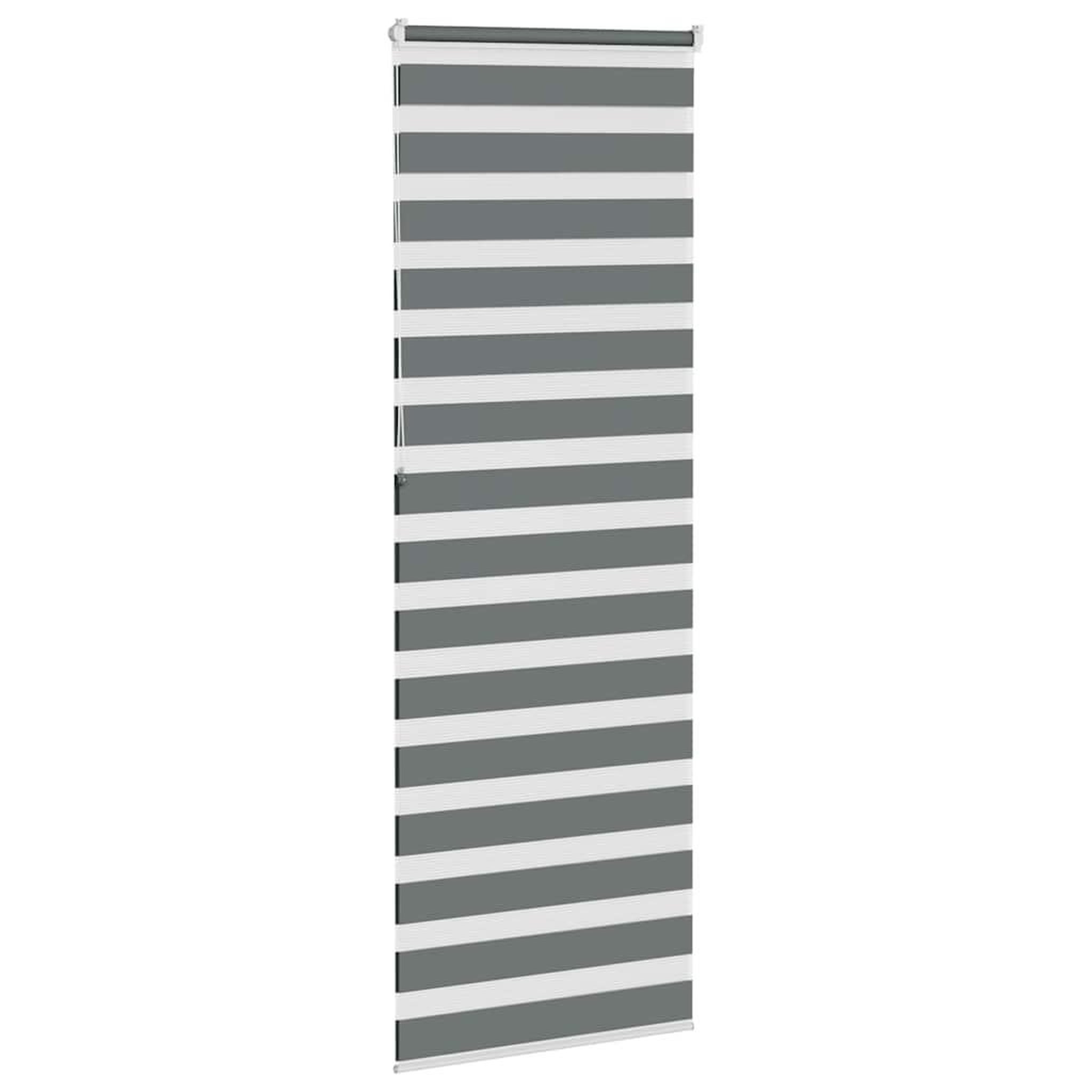 Voir la diapositive 4 : VIDAXL Store zebre gris fonce largeur du tissu 65,9 cm polyester