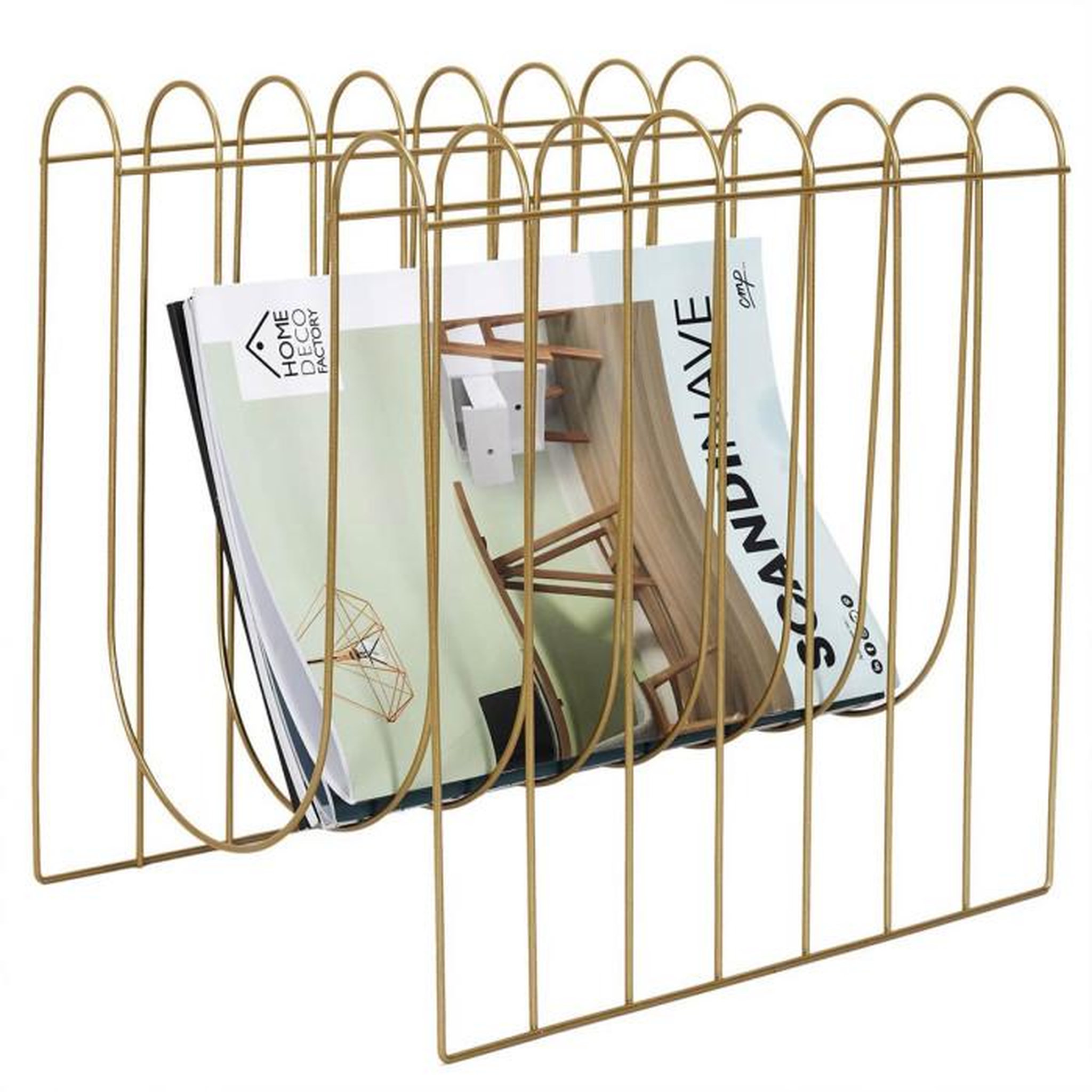 Voir la diapositive 4 : Paris Prix Range Magazines Design  Filaire  33cm Or