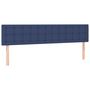 Voir la diapositive 2 : VIDAXL Tetes de lit 2 pcs Bleu 100x5x78/88 cm Tissu