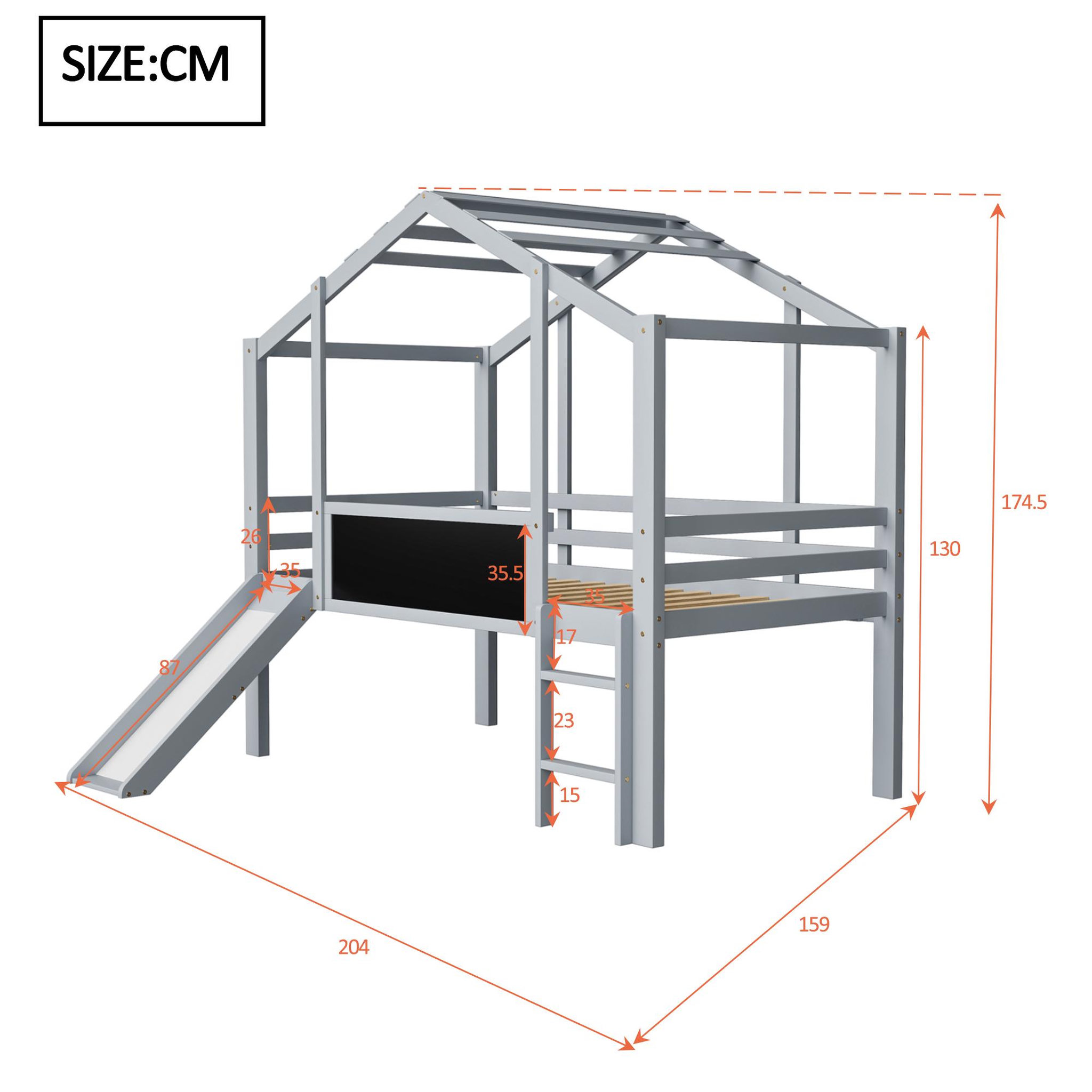 Voir la diapositive 3 : MERAX Lit mezzanine enfant