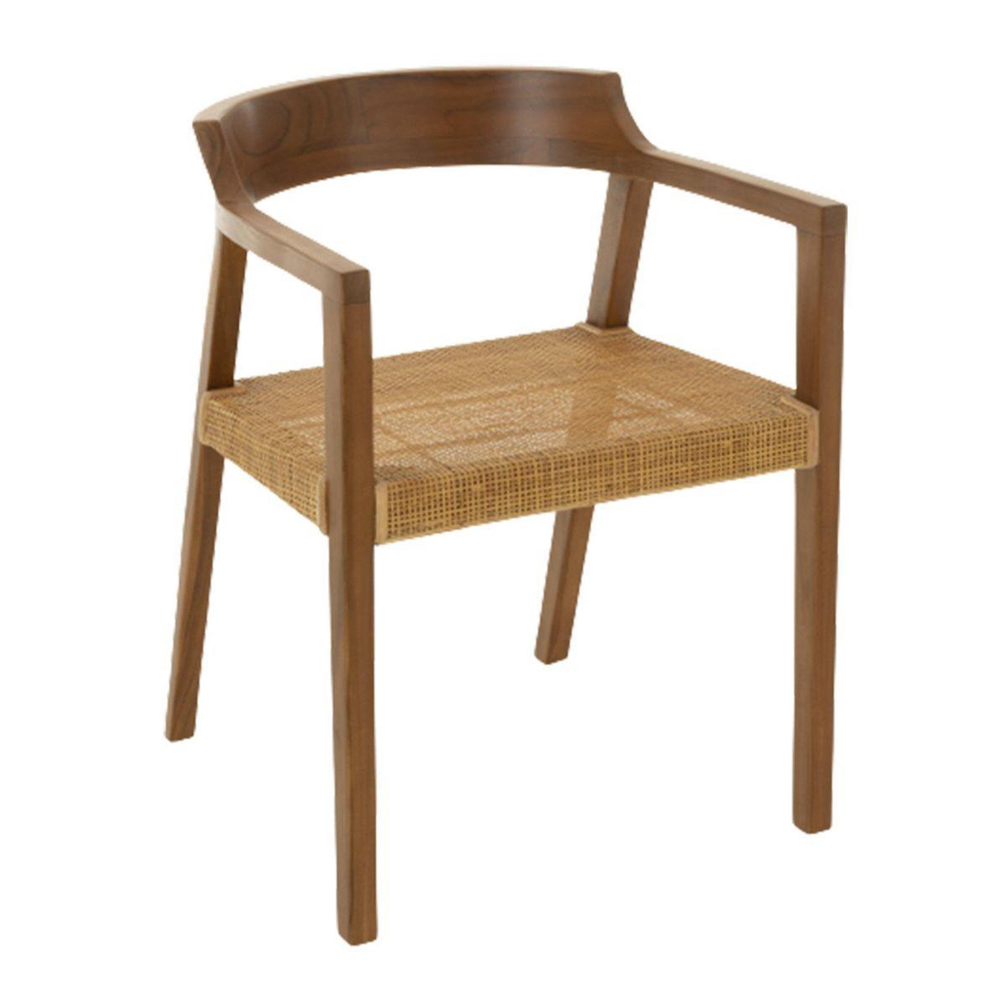 J-LINE Chaise design  sungkai  71cm marron