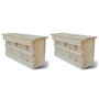 Voir la diapositive 1 : VIDAXL Maisons pour moineau 2 pcs Bois 44 x 15,5 x 21,5 cm