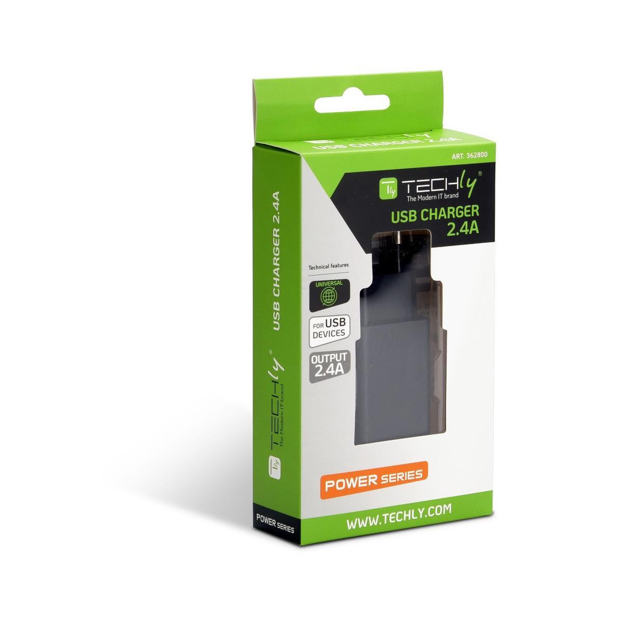 Voir la diapositive 3 : TECHLY Techly ipw-usb-24bk chargeur d'appareils mobiles universel noir secteur intérieure