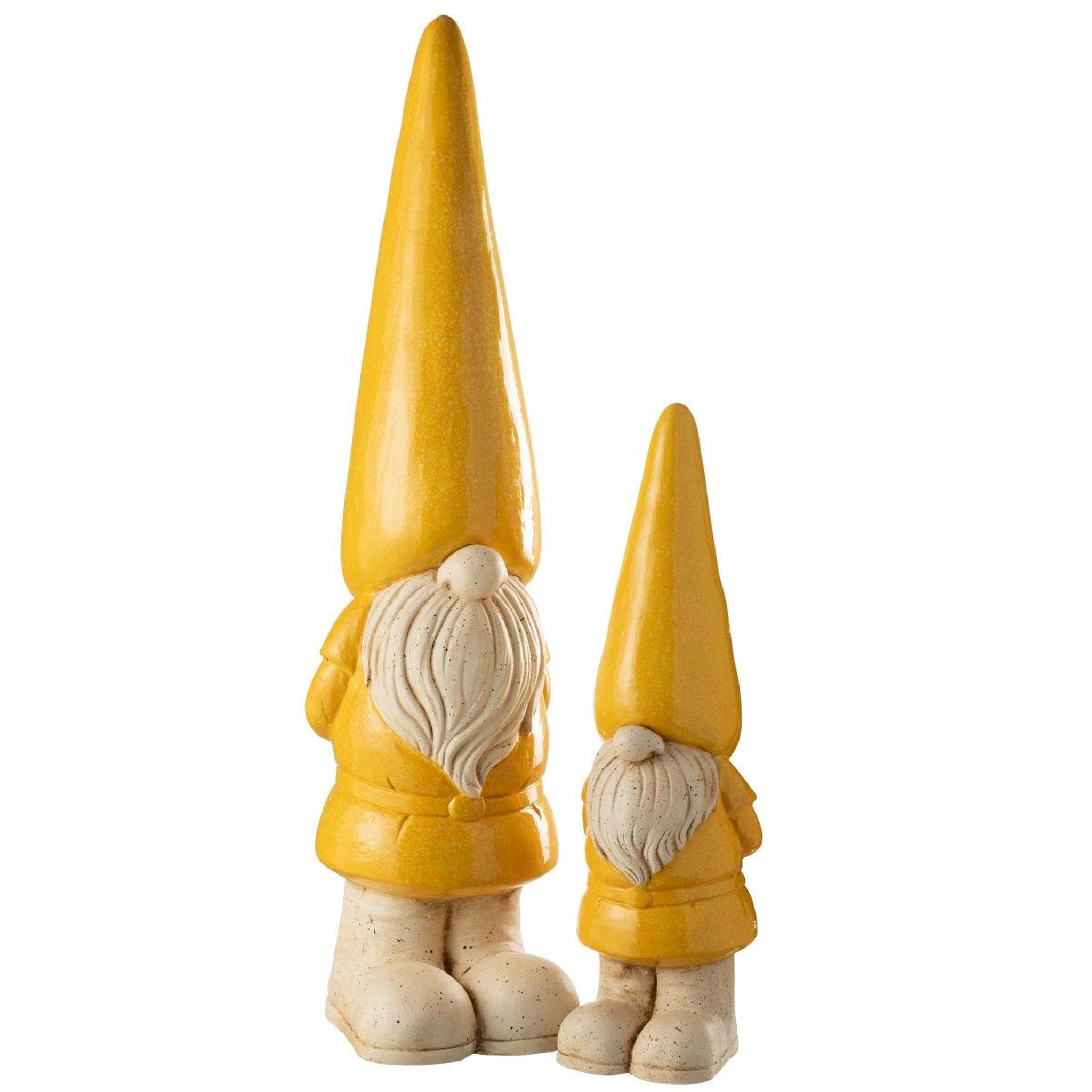 Voir la diapositive 3 : J-LINE Statue lutin extérieur  pasquale  96cm jaune
