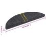 Voir la diapositive 6 : VIDAXL Tapis autoadhesifs de marches 5 pcs Gris fonce 56x17x3 cm