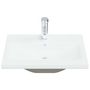 Voir la diapositive 3 : VIDAXL Lavabo encastre avec robinet 61x39x18 cm ceramique blanc