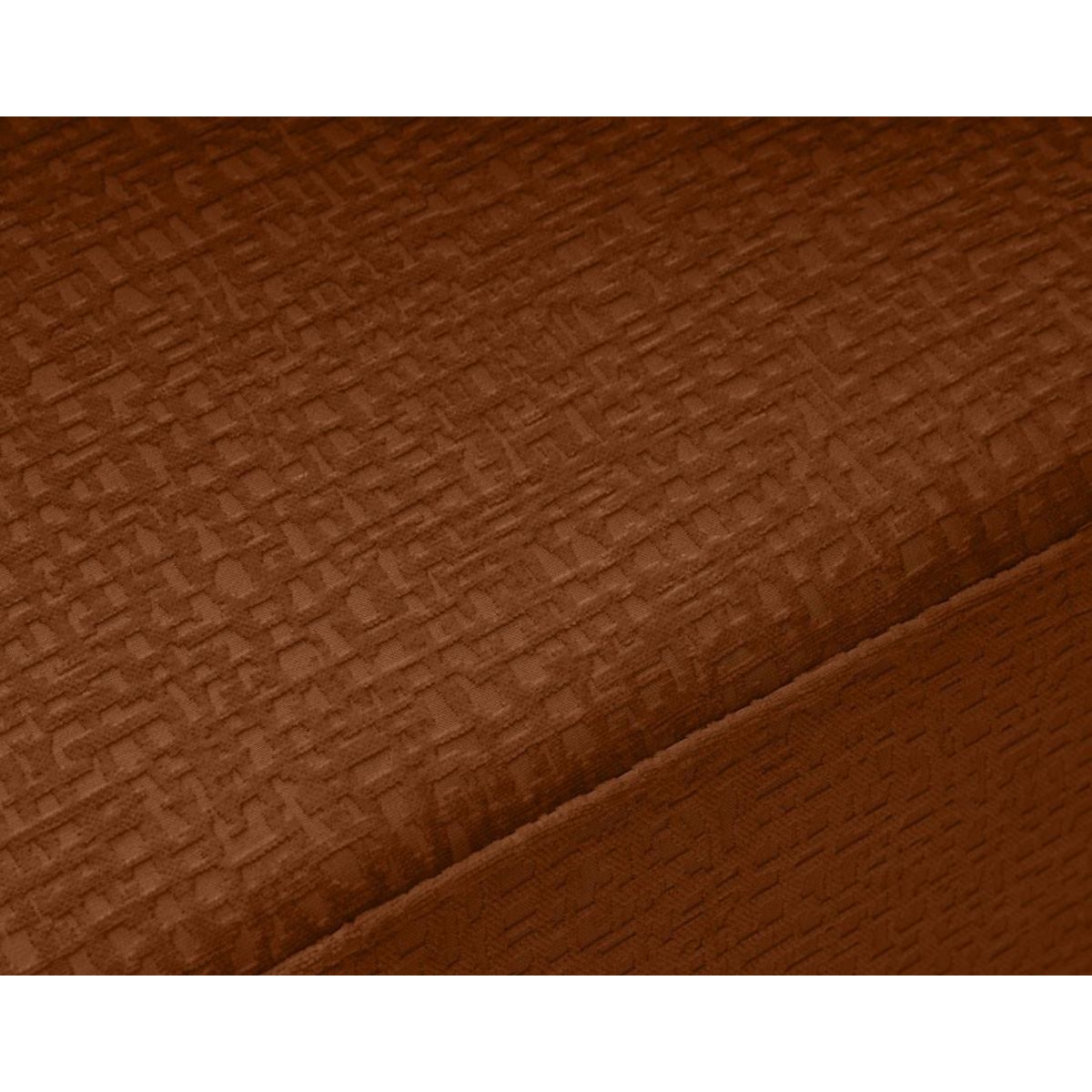 BEST MOBILIER Topaze - pouf - en tissu velours relief