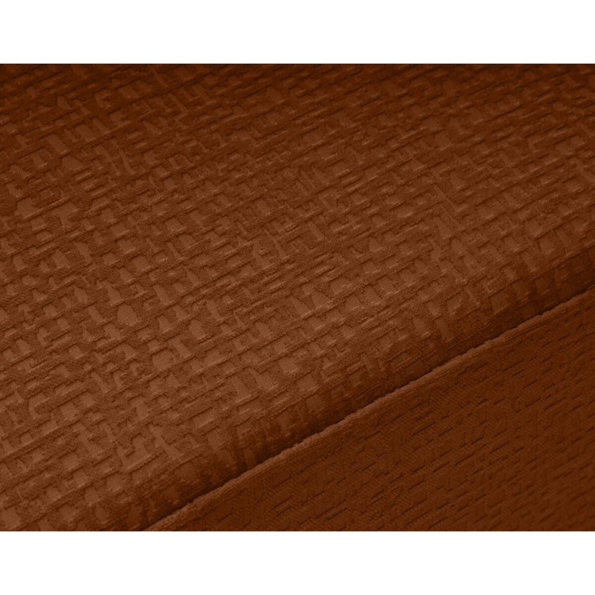 BEST MOBILIER Topaze - pouf - en tissu velours relief