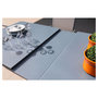 Voir la diapositive 3 : Table de jardin extensible 180/240x100 avec plateau verre texturé FIGUE