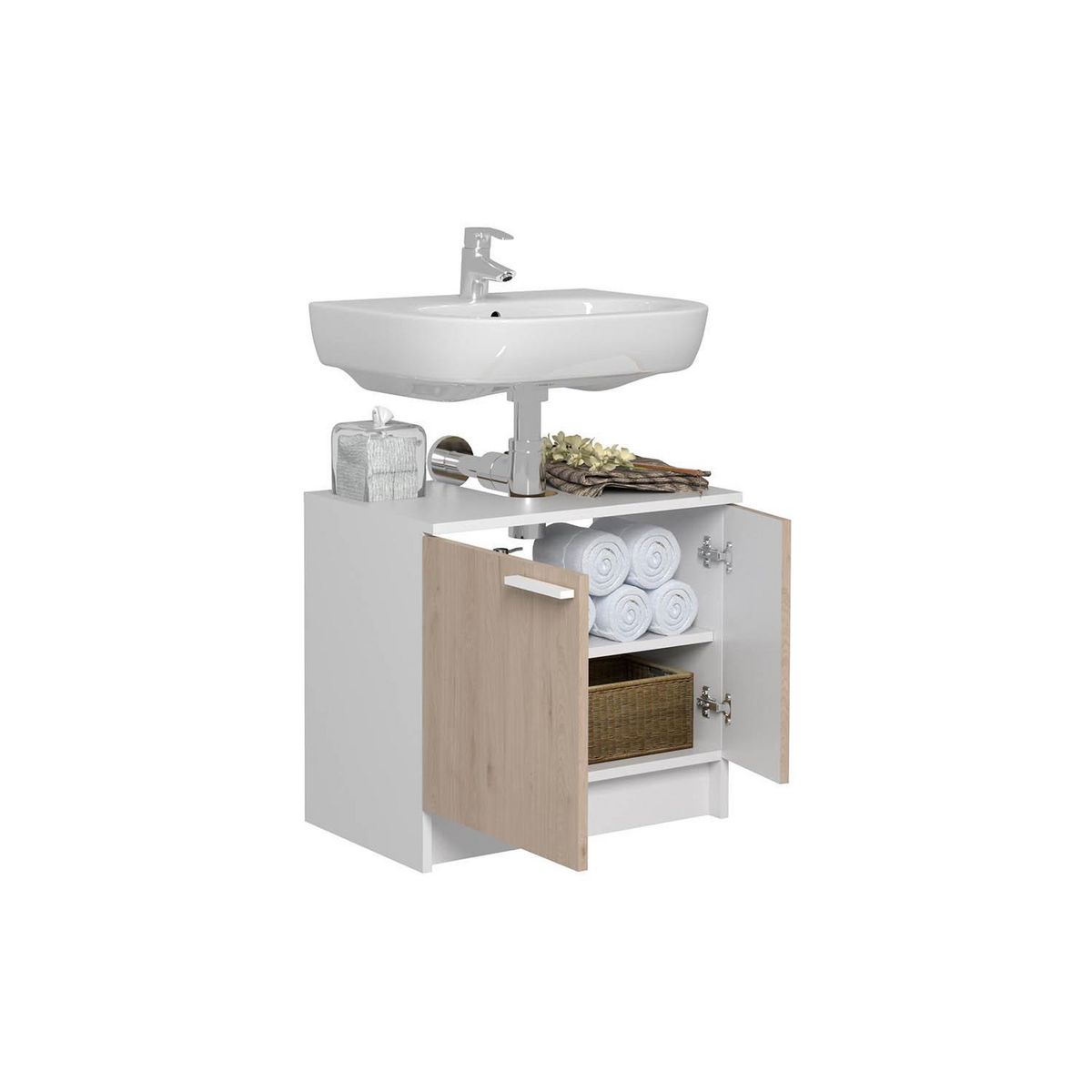 CONCEPT USINE Meubles sous-vasque et son miroir GREELEY