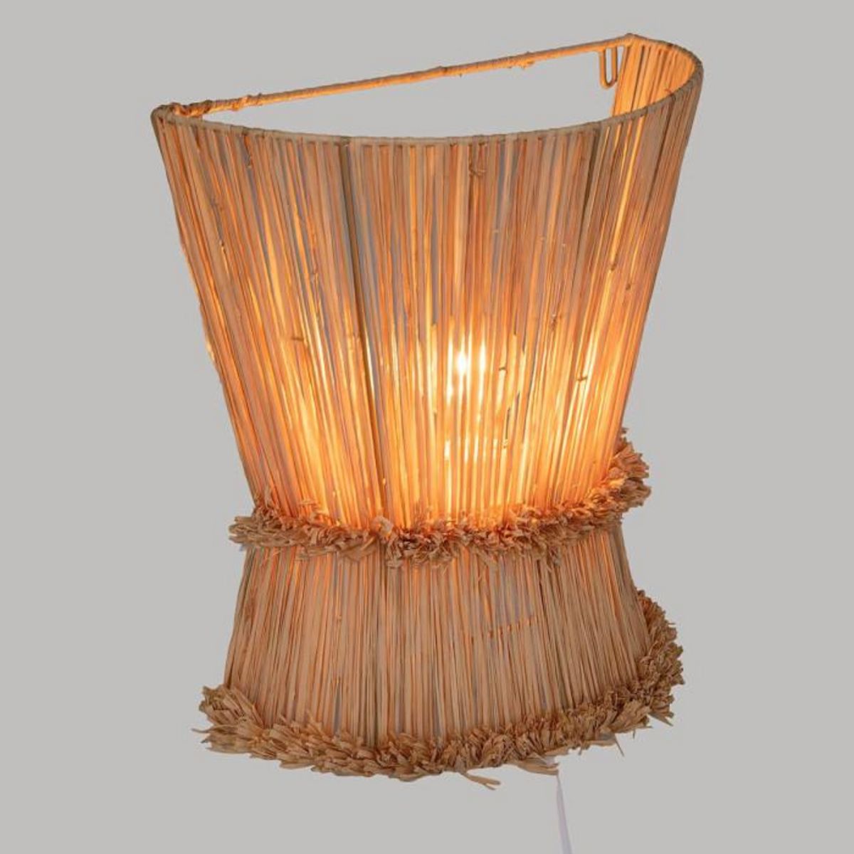 ATMOSPHERA Applique Murale en Raphia  Loa  35cm Beige