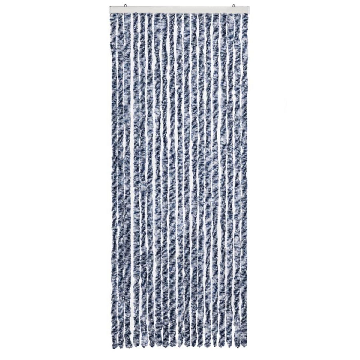 VIDAXL Moustiquaire Bleu blanc et argente 56x185 cm Chenille