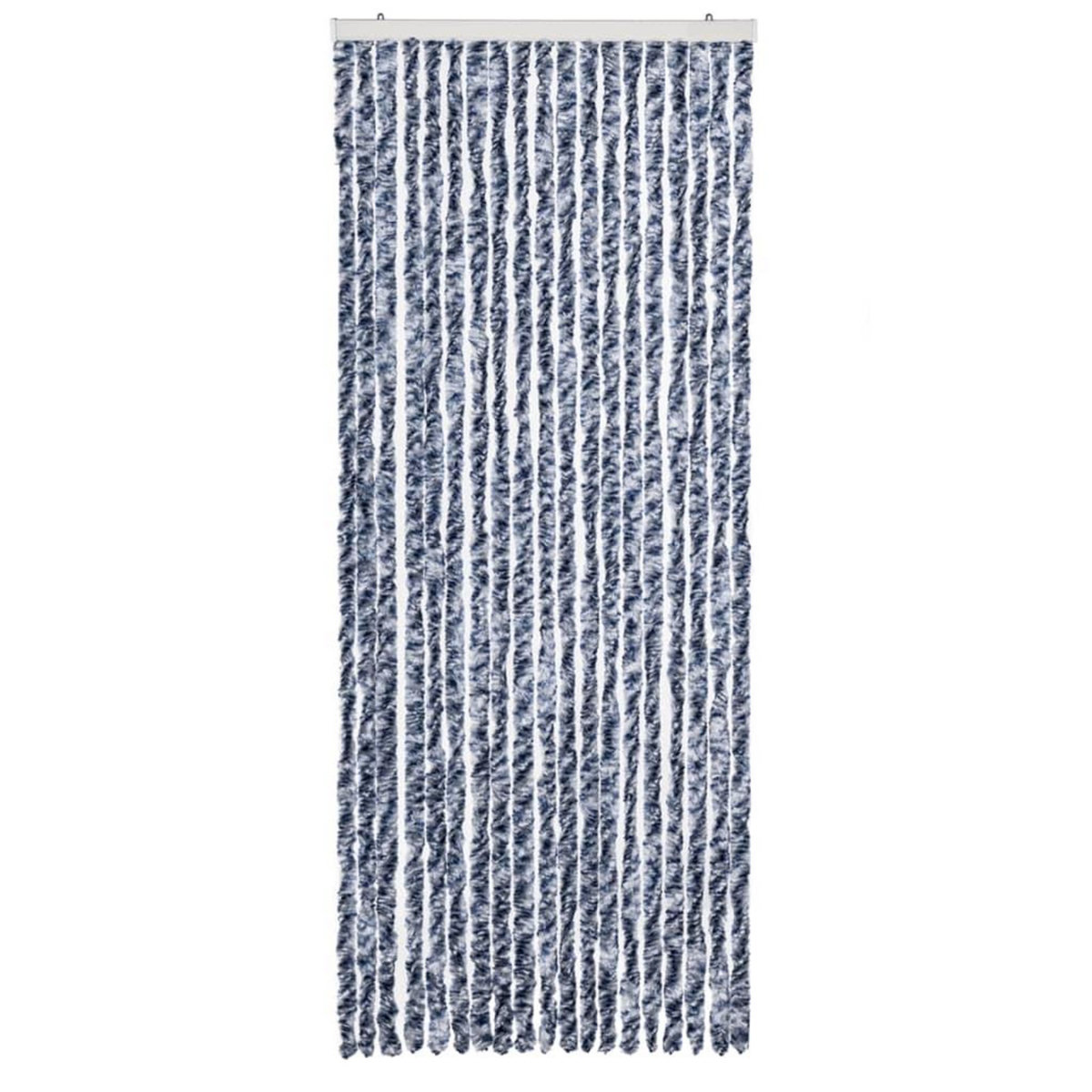 VIDAXL Moustiquaire Bleu blanc et argente 56x185 cm Chenille