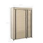 Voir la diapositive 6 : VIDAXL Garde-robes pliables 2 pcs Creme 110x45x175 cm Tissu