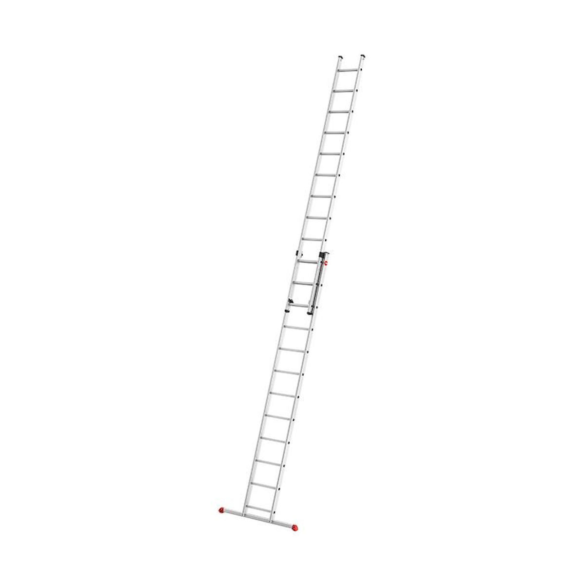 HAILO Echelle coulissante à main 2 plans 2x12 échelons 6m/6,75m en aluminium Hailo ProfiStep Duo