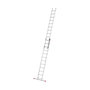 Voir la diapositive 1 : HAILO Echelle coulissante à main 2 plans 2x12 échelons 6m/6,75m en aluminium Hailo ProfiStep Duo