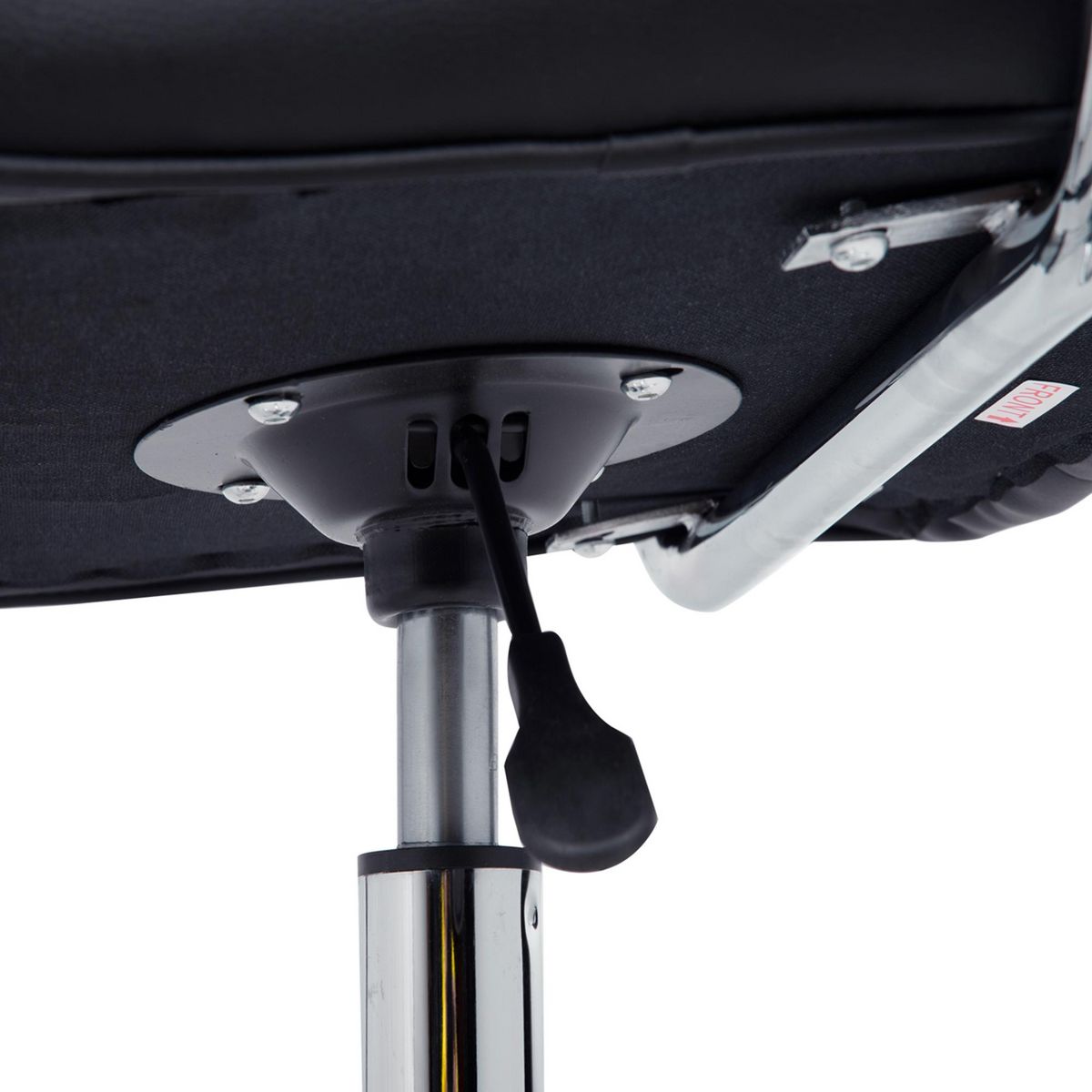 HOMCOM HOMCOM Chaise de bureau fauteuil manager pivotant hauteur réglable revêtement synthétique capitonné noir