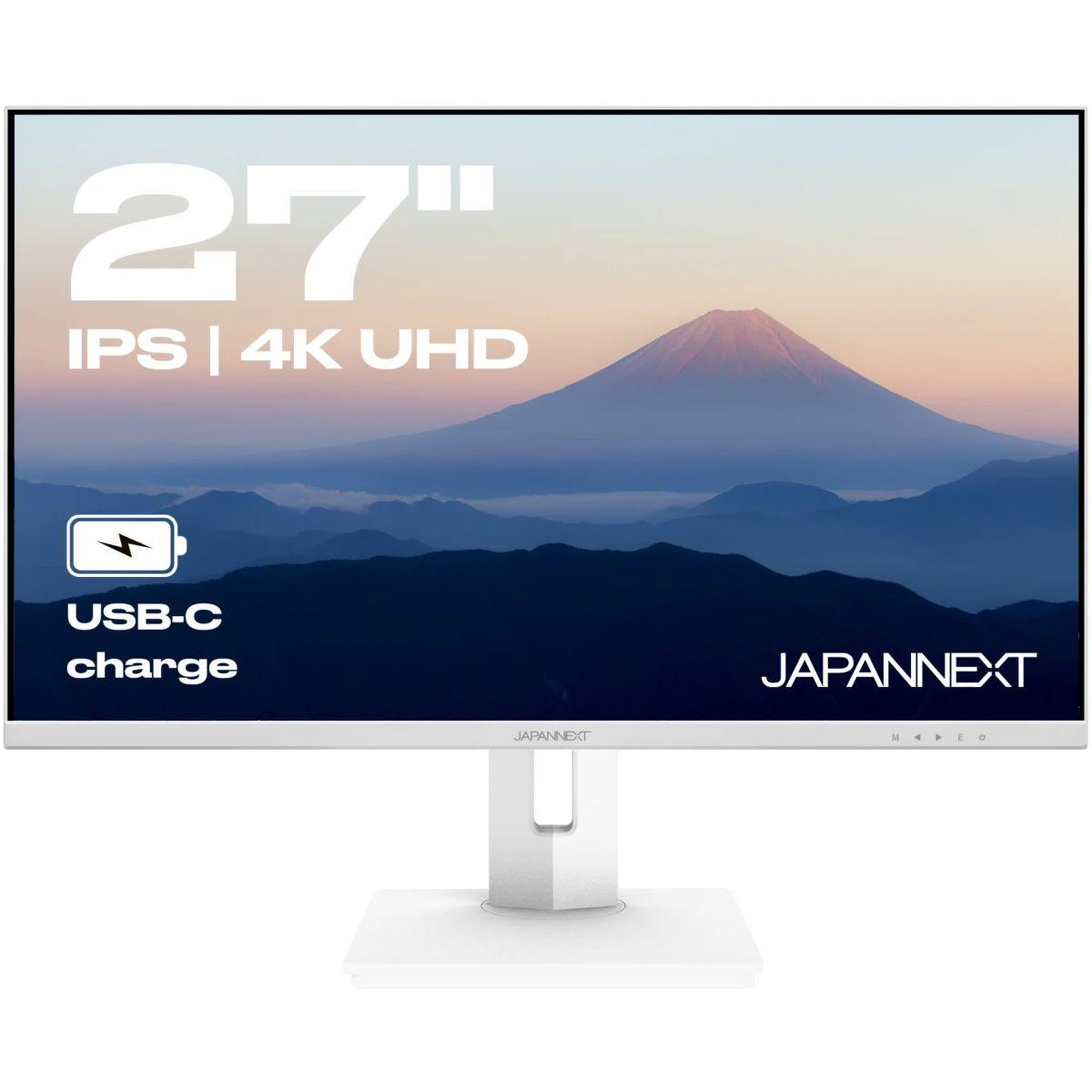 Voir la diapositive 2 : JAPANNEXT Ecran PC 4K JN-IPS270UHD60F-C65W-HSP-W Plat 27