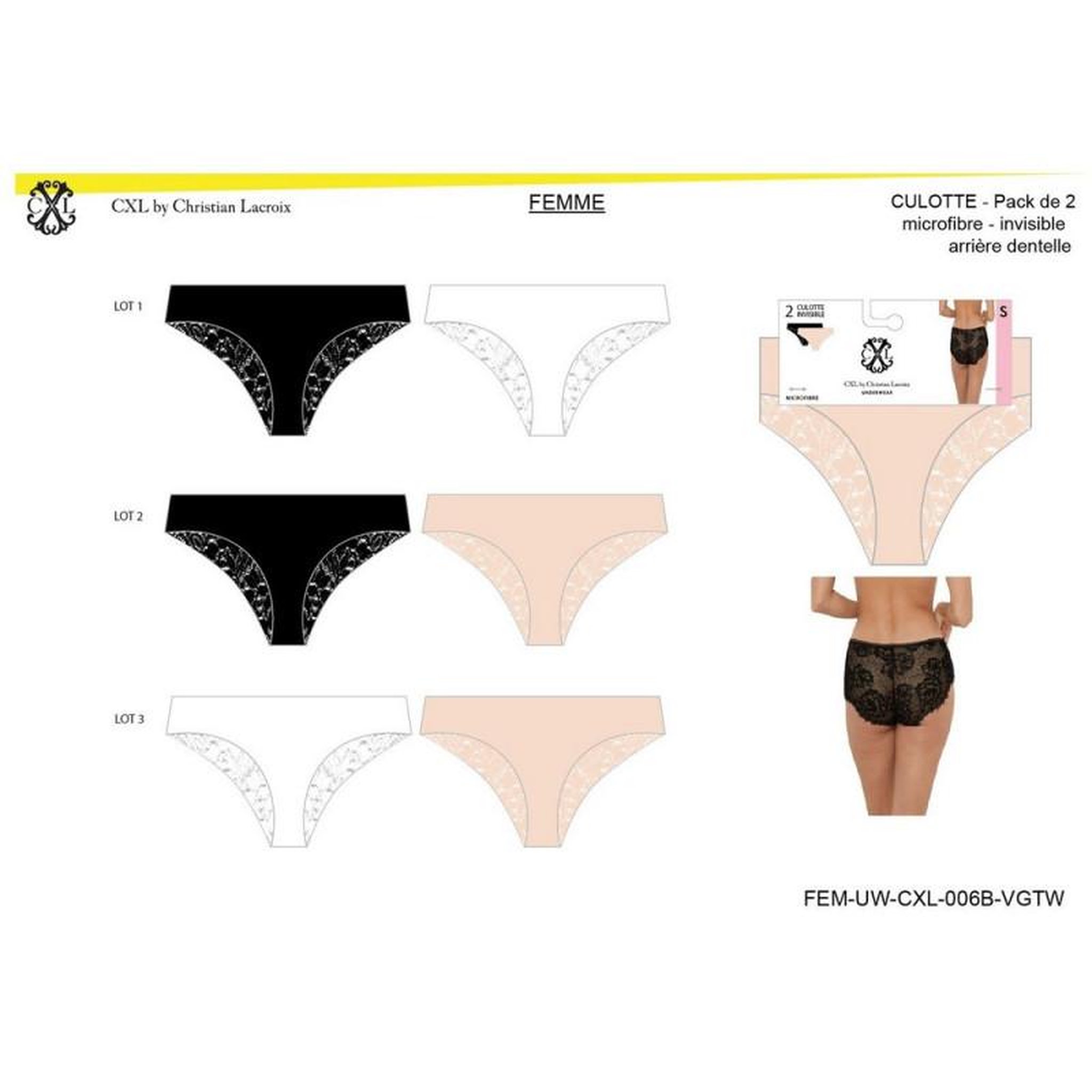 Voir la diapositive 5 : Christian Lacroix Culotte CXL By LACROIX
