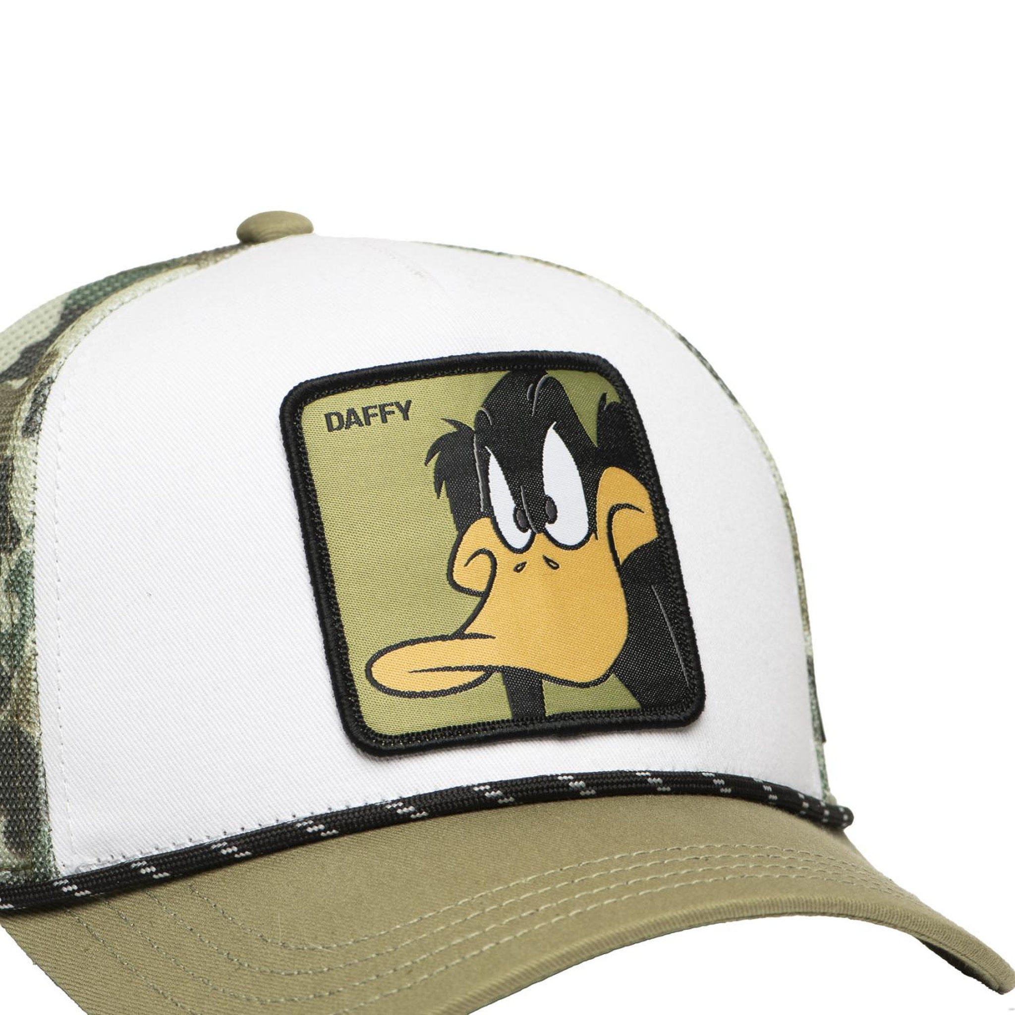 Voir la diapositive 3 : CAPSLAB Casquette trucker premium avec filet looney tunes daffy camo