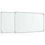 Voir la diapositive 2 : VIDAXL Dosserets de cuisine 2 pcs transparent 70x40 cm verre trempé