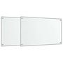 Voir la diapositive 2 : VIDAXL Dosserets de cuisine 2 pcs transparent 70x40 cm verre trempé