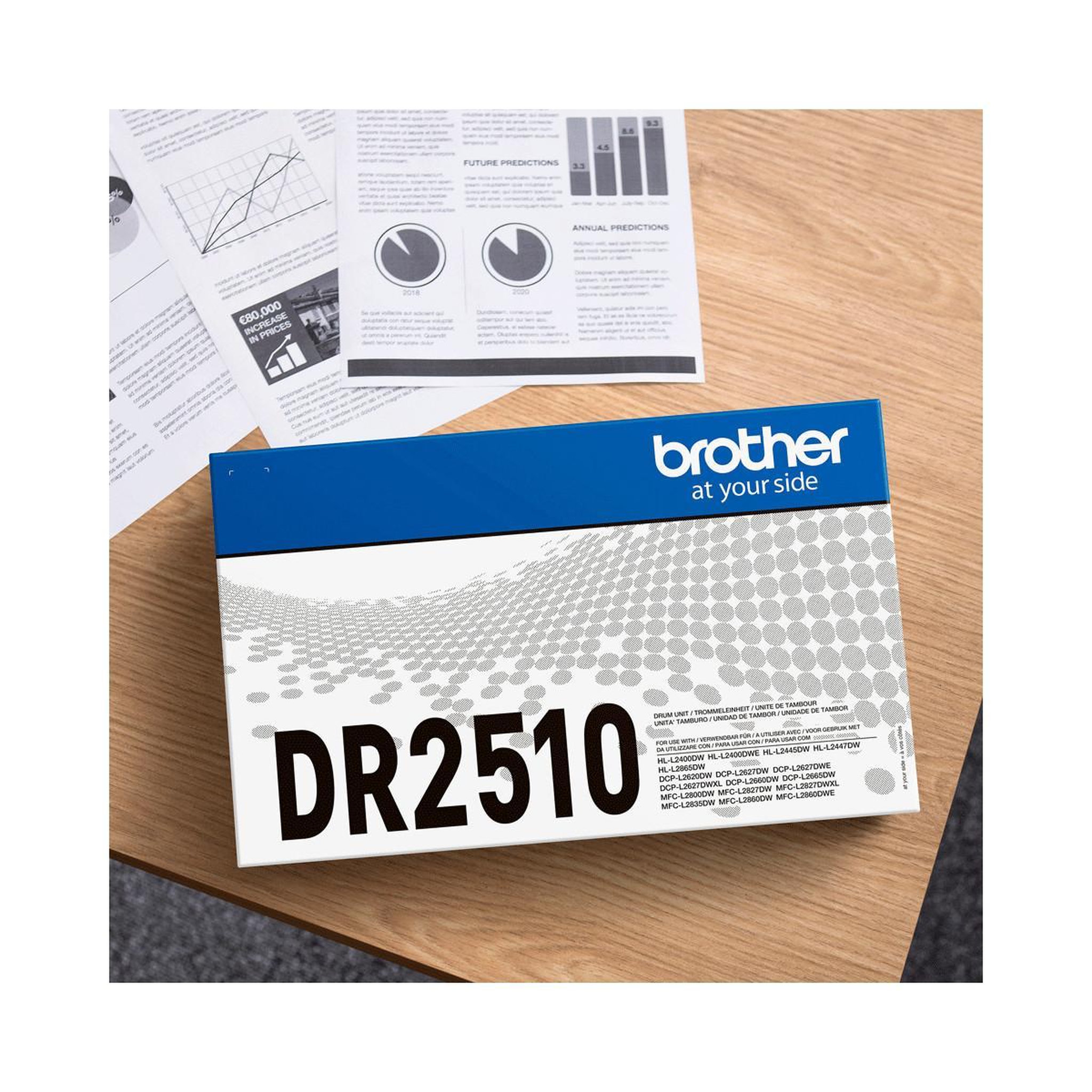 Voir la diapositive 3 : Brother Kit Tambour - BROTHER - DR2510 - 15000 pages