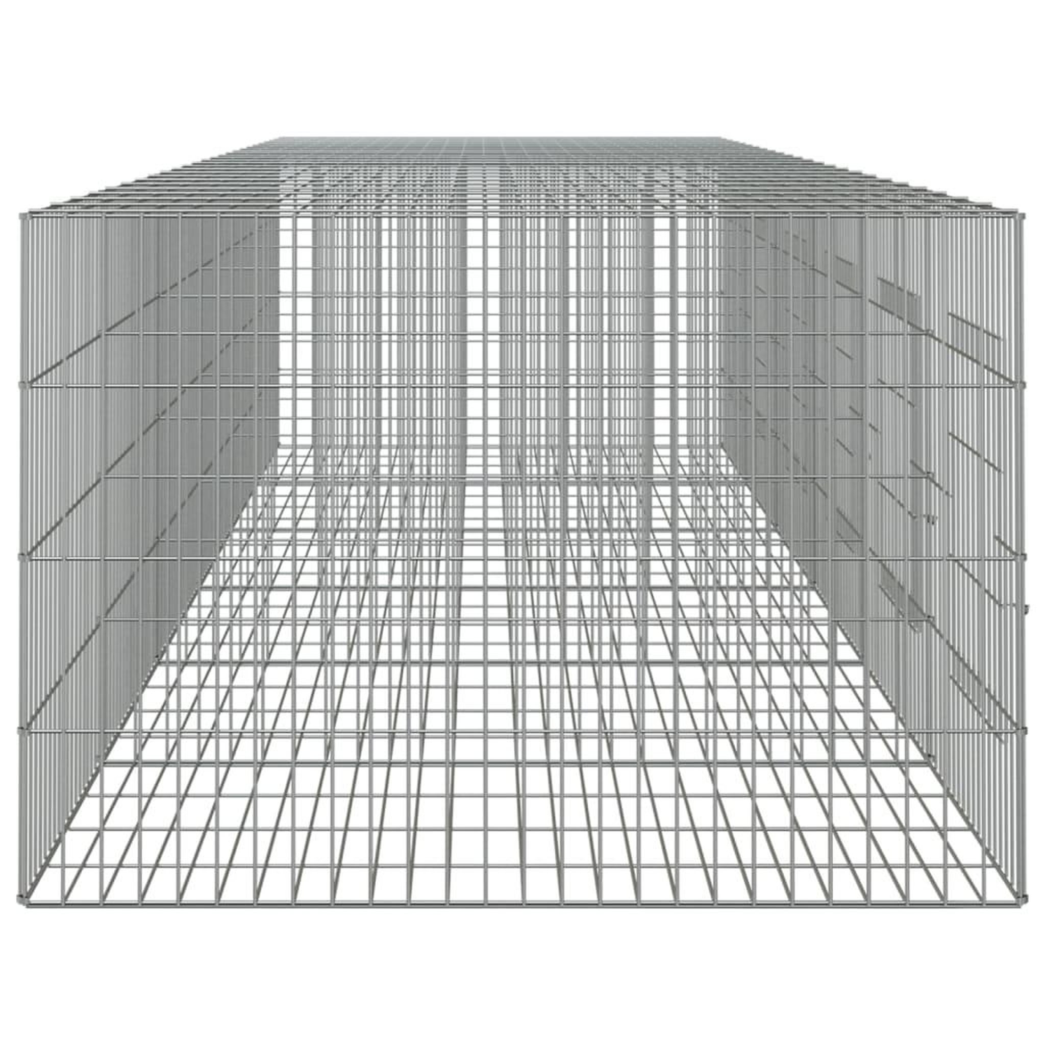 Voir la diapositive 5 : VIDAXL Cage a lapin 6 panneaux 327x79x54 cm Fer galvanise