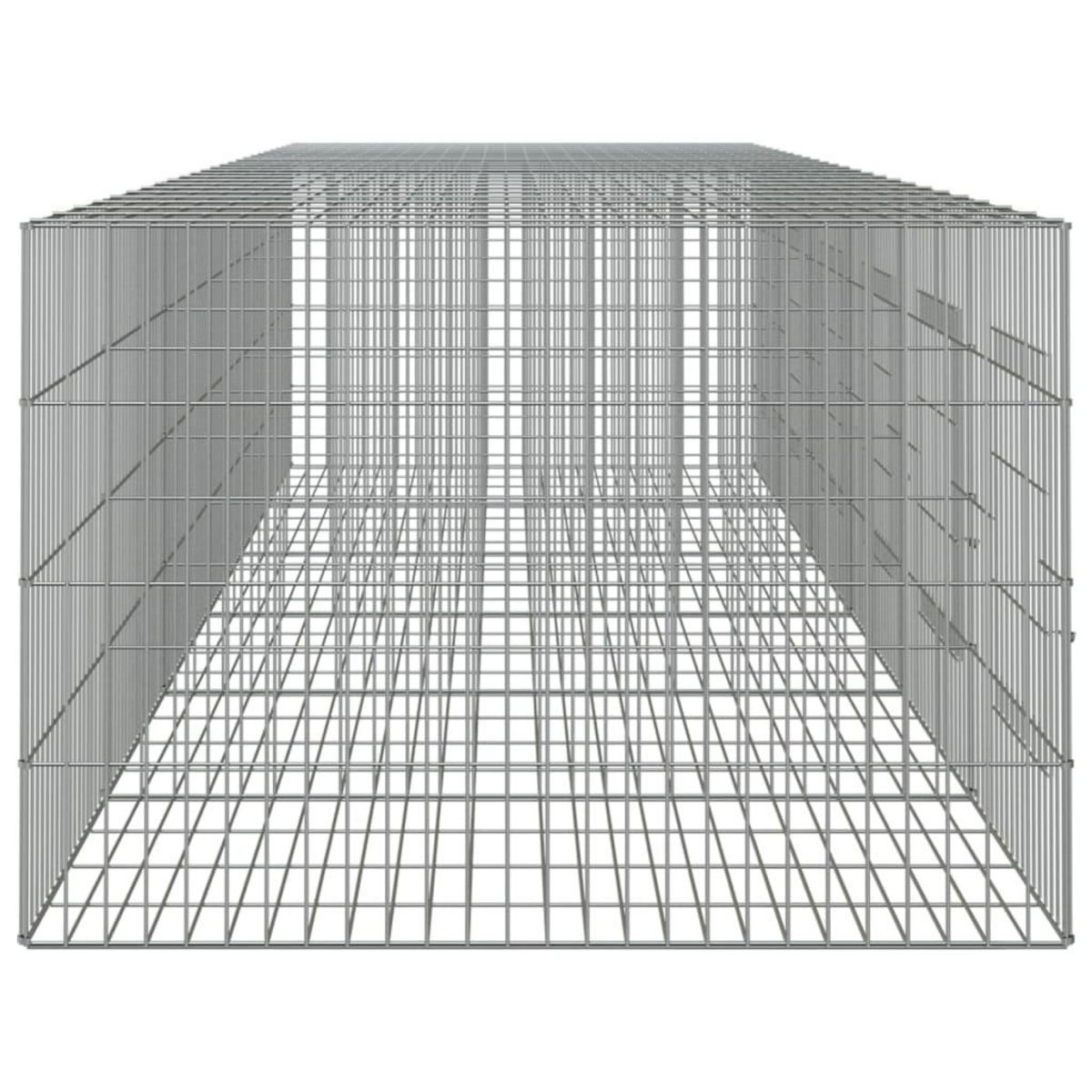 VIDAXL Cage a lapin 6 panneaux 327x79x54 cm Fer galvanise