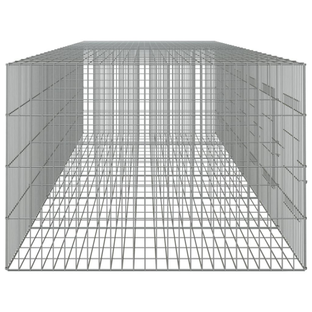 VIDAXL Cage a lapin 6 panneaux 327x79x54 cm Fer galvanise