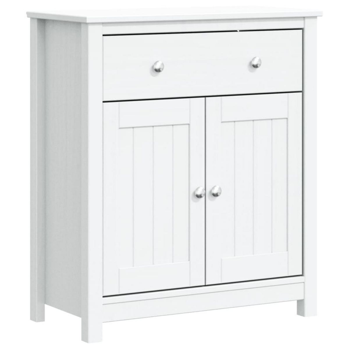 VIDAXL Armoire de salle de bain BERG blanc 69,5x34x80 cm pin massif