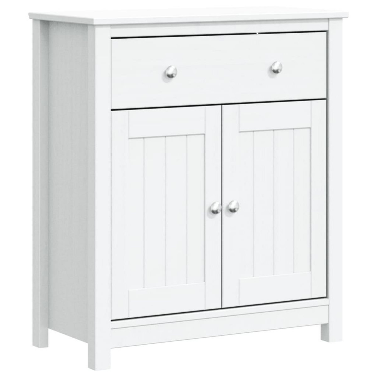 VIDAXL Armoire de salle de bain BERG blanc 69,5x34x80 cm pin massif