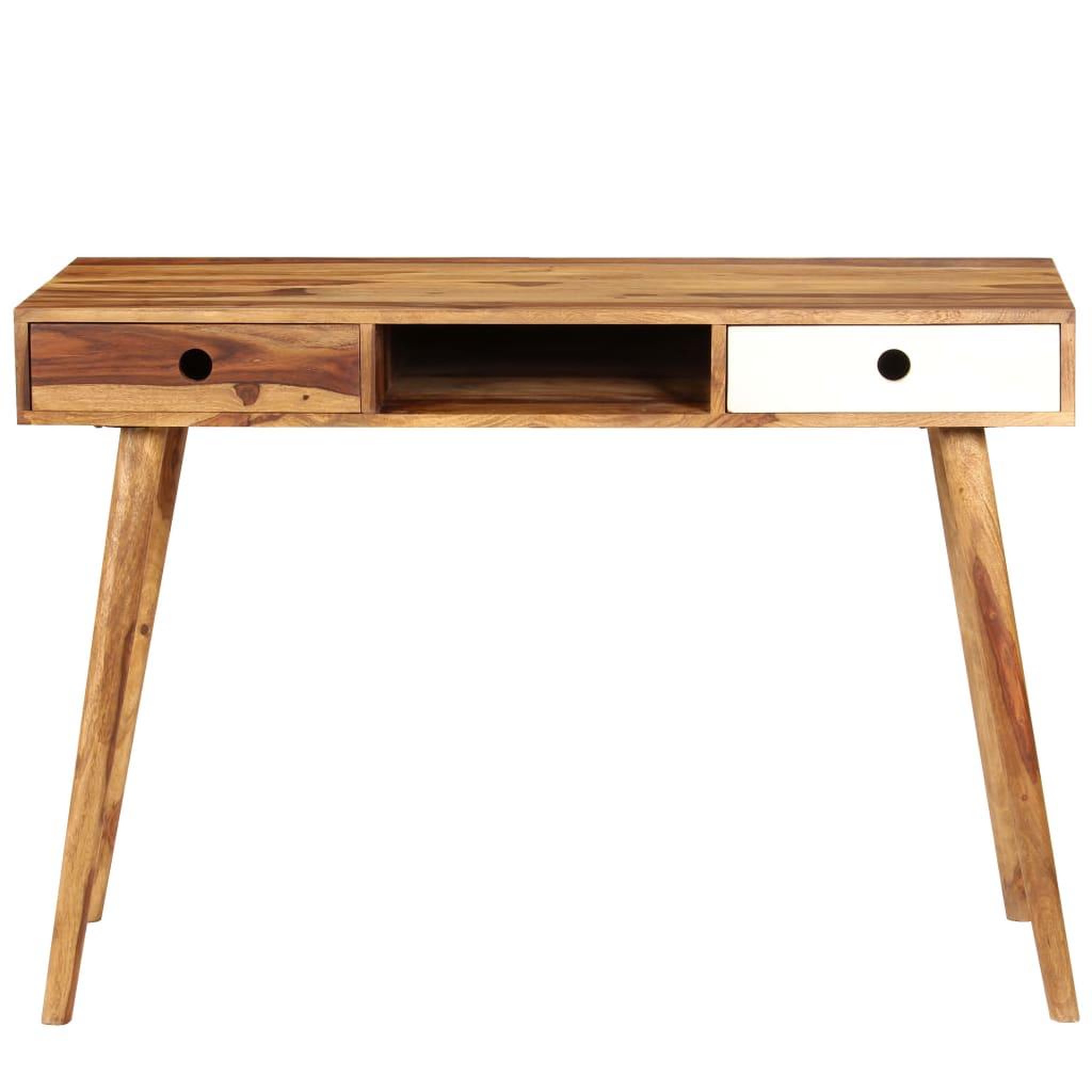 Voir la diapositive 3 : VIDAXL Bureau 110 x 55 x 76 cm Bois solide de Sesham