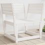 Voir la diapositive 1 : VIDAXL Chaise de jardin blanc bois massif de pin