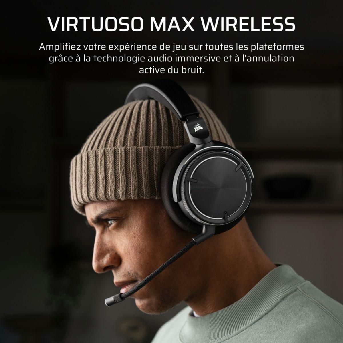 Corsair Casque gamer VIRTUOSO MAX WIRELESS Carbon