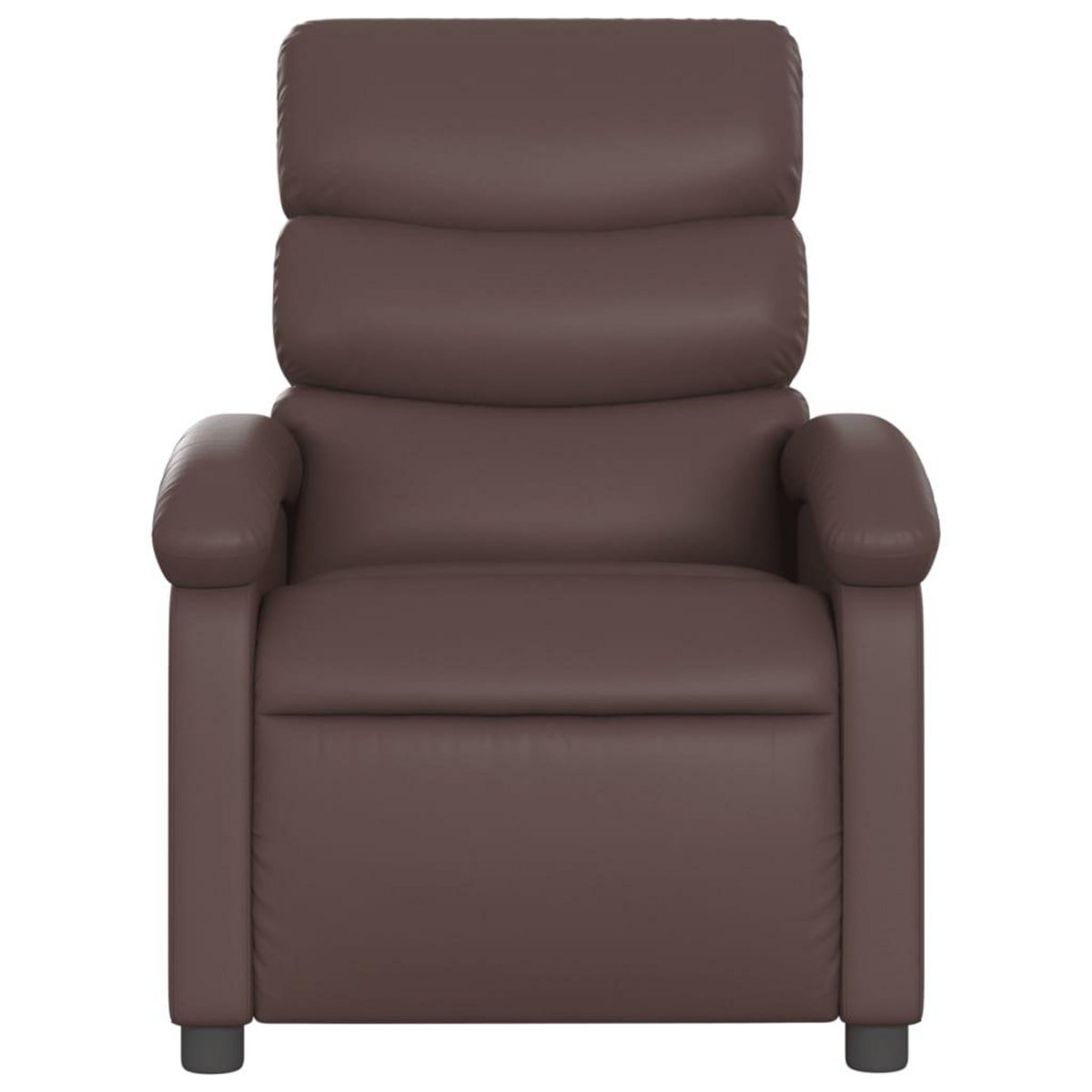 VIDAXL Fauteuil de massage inclinable Marron Similicuir